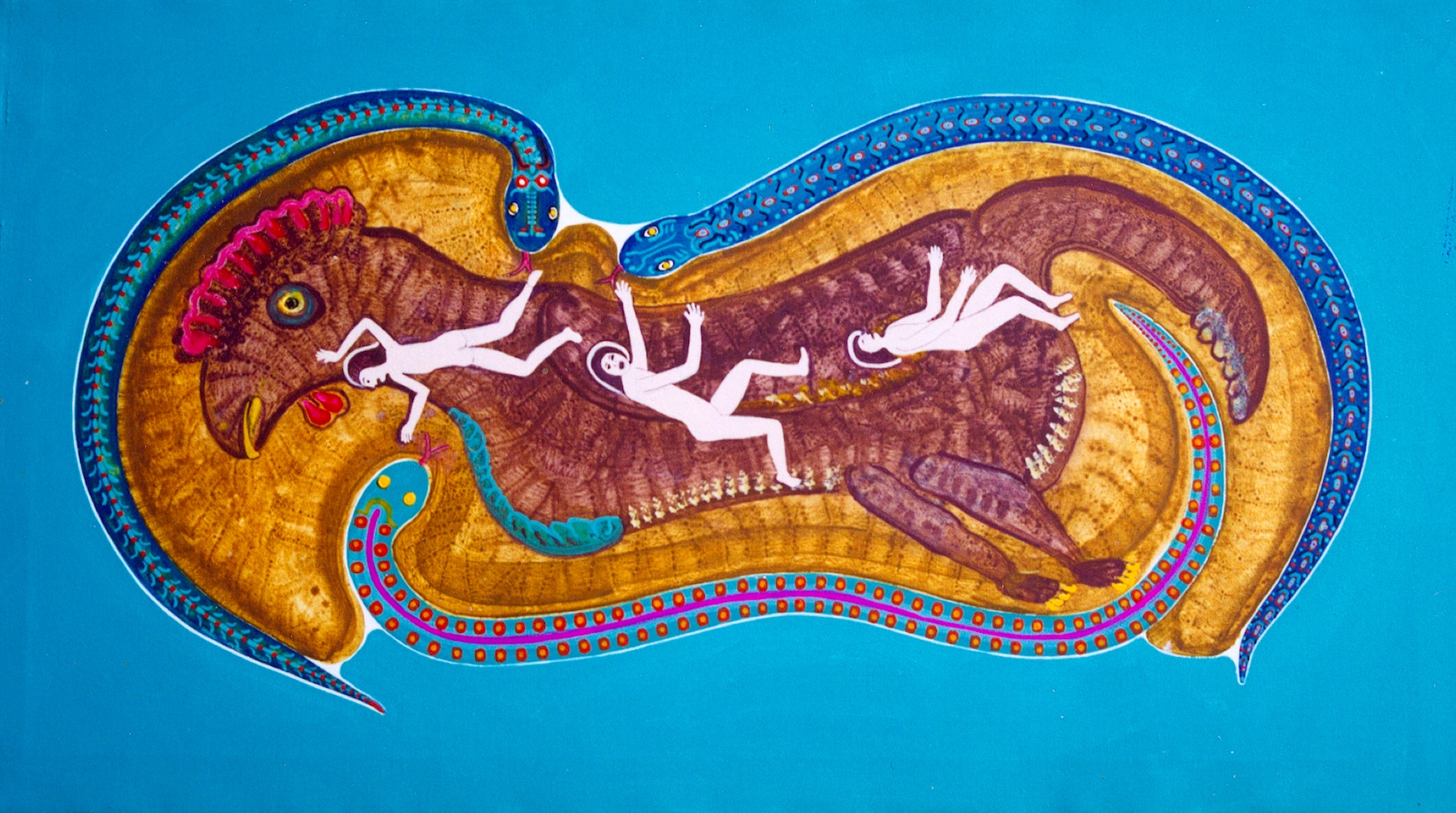 A painting by the artist James Foort called: Zoe's Three Dreams On The Mountain