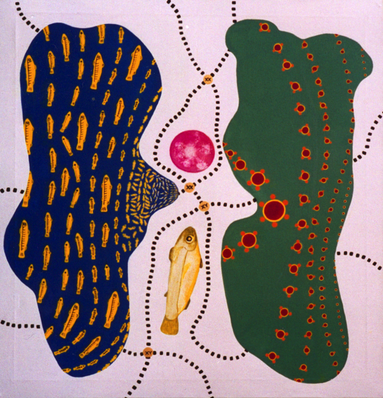 A painting by the artist James Foort called: Biological Reality