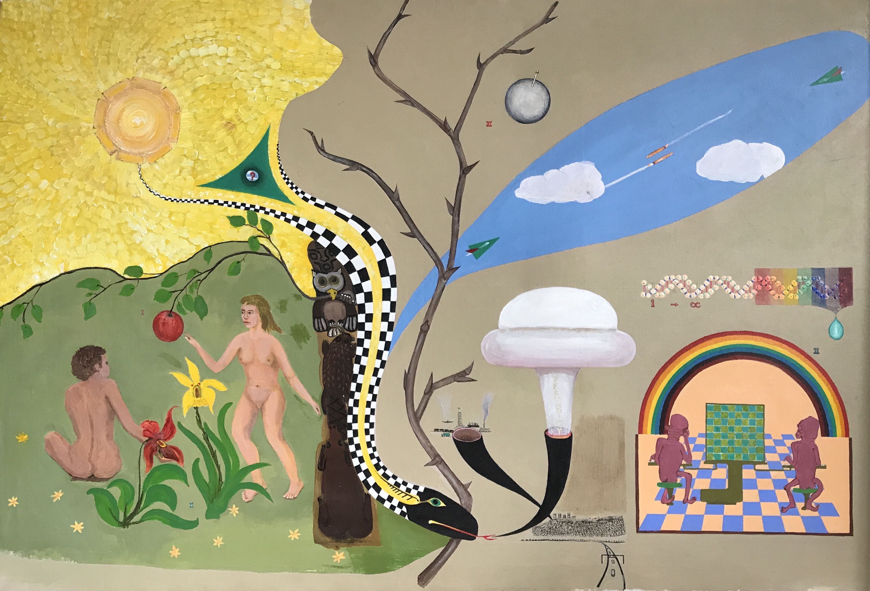 A painting by the artist James Foort called: Many Edens