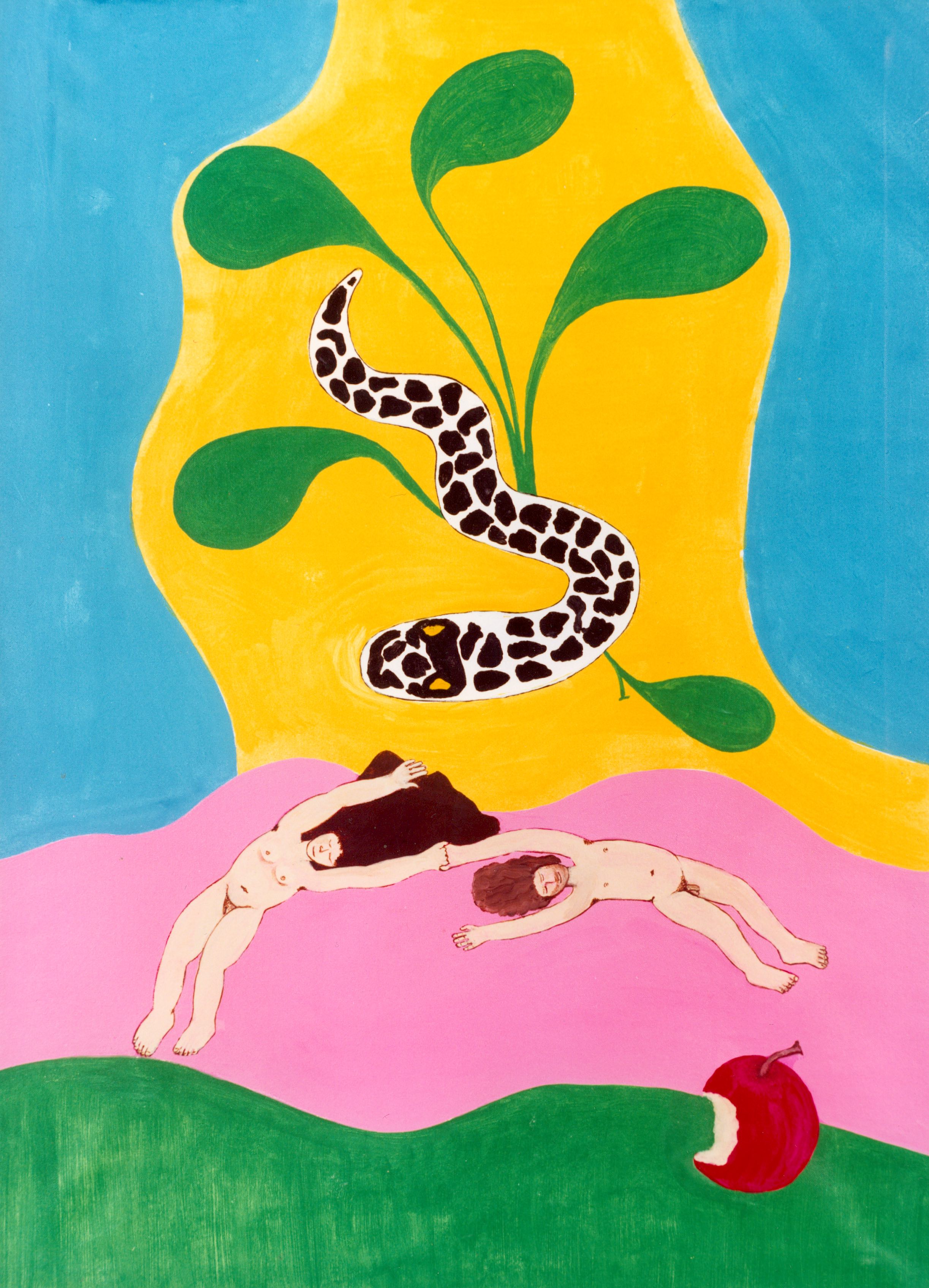 A painting by the artist James Foort called: Adam and Eve (5 of 8)