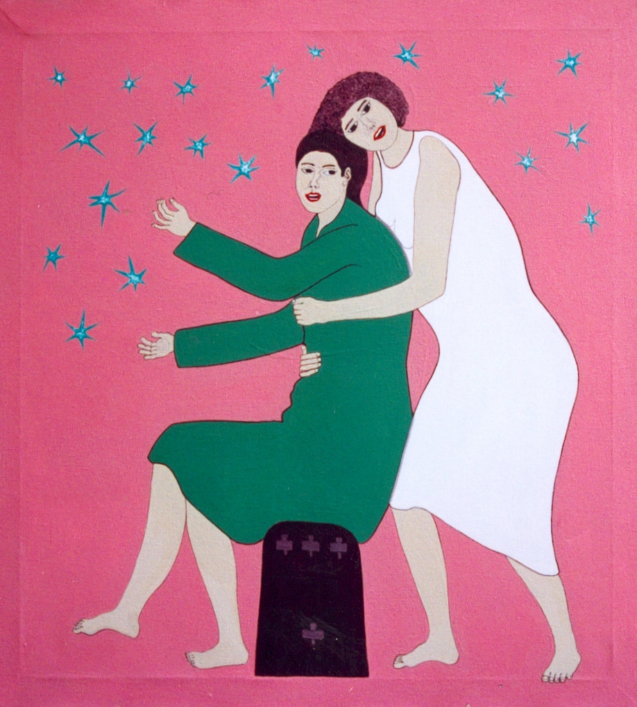 A painting by the artist James Foort called: Sizzles Transformed