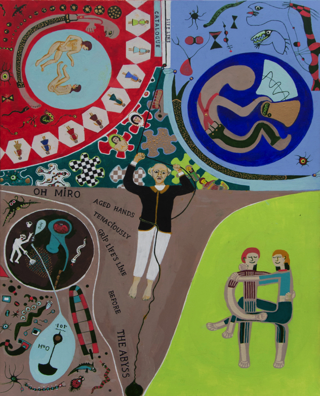A painting by the artist James Foort called: Economics 101