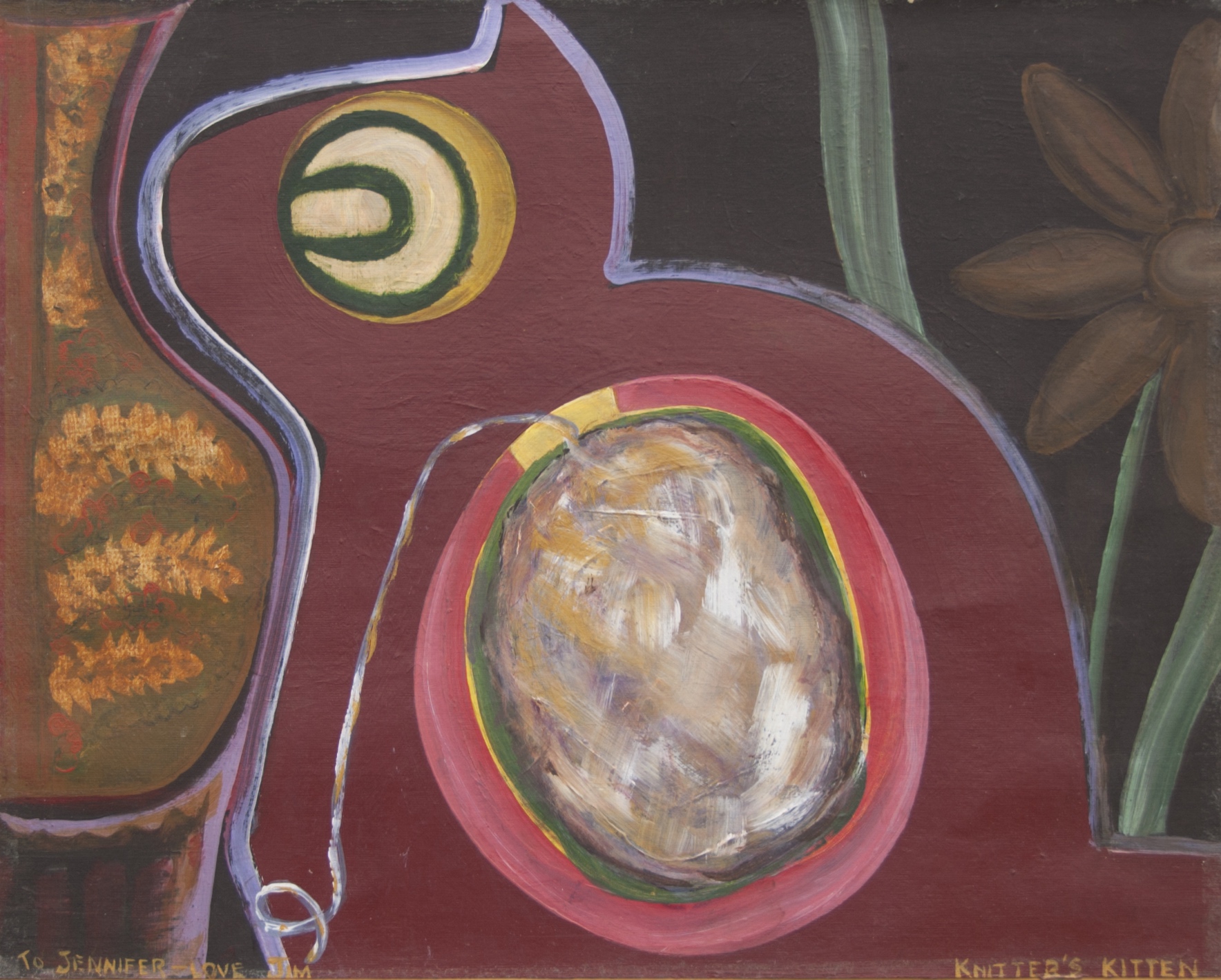 A painting by the artist James Foort called: Wool Holder