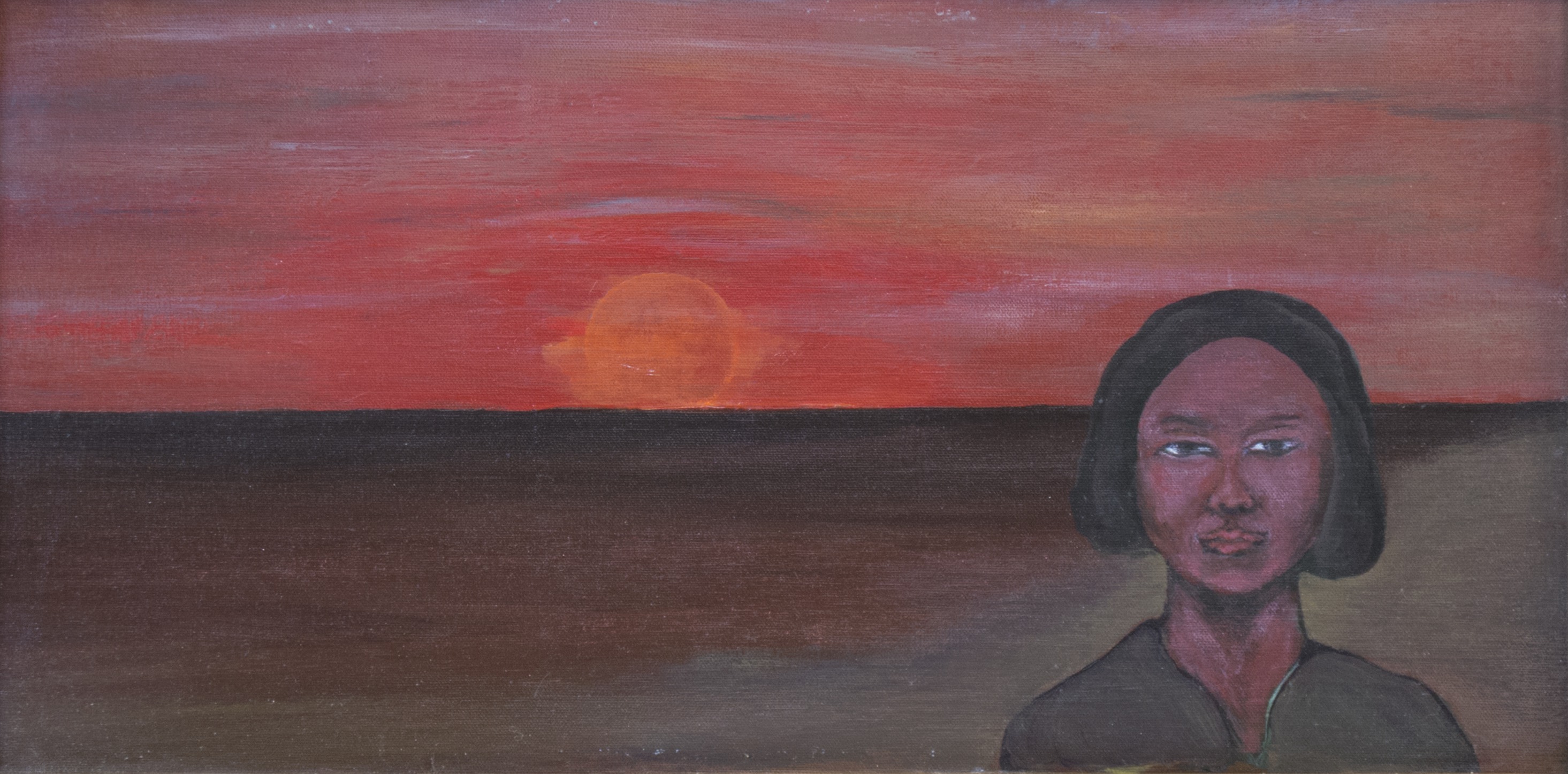 A painting by the artist James Foort called: Kathy Goes To Yellowknife